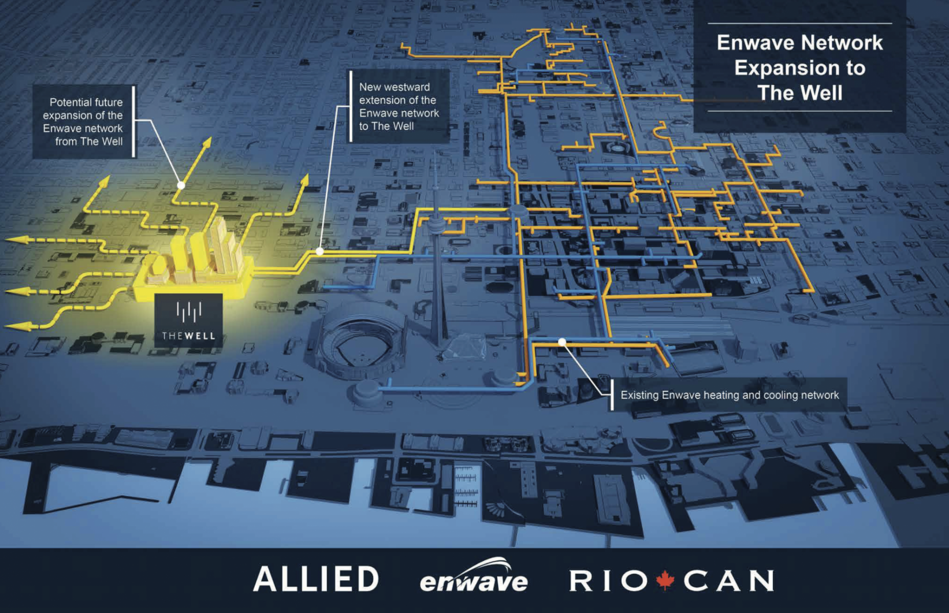 A partial map of the Enwave network.