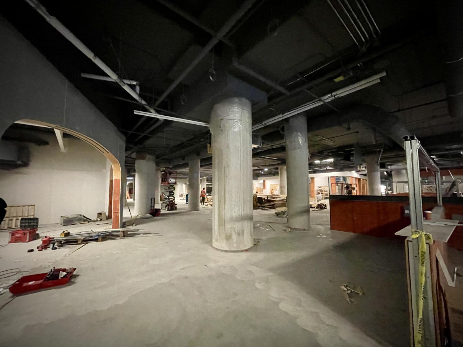Unfinished Food Hall at The Well