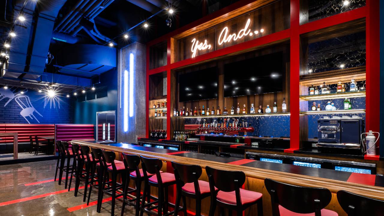 An image of the bar at Second City Toronto