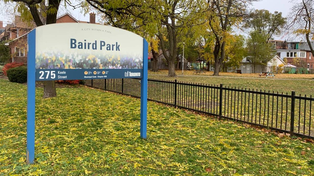 An image of Baird Park at Keele St. and Humberside Ave. in Toronto