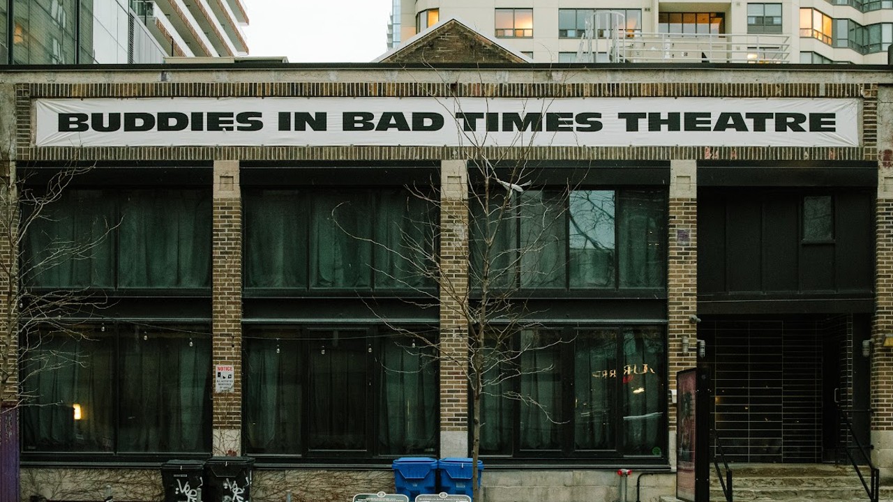 The facade of Buddies in Bad Times Theatre