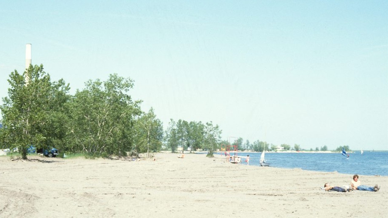 An archival photo of Toronto’s Cherry Beach