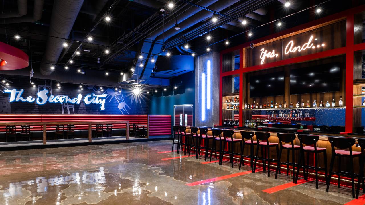 An image of the bar at Second City Toronto