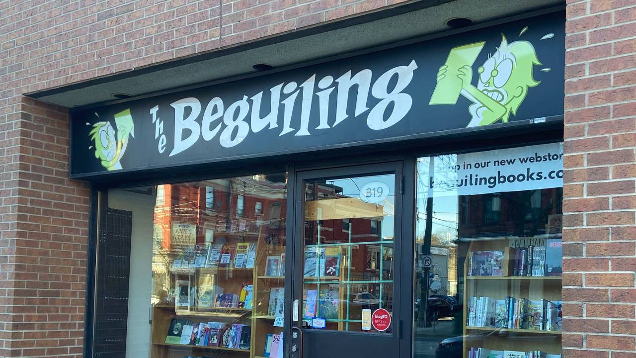 The storefront of The Beguiling