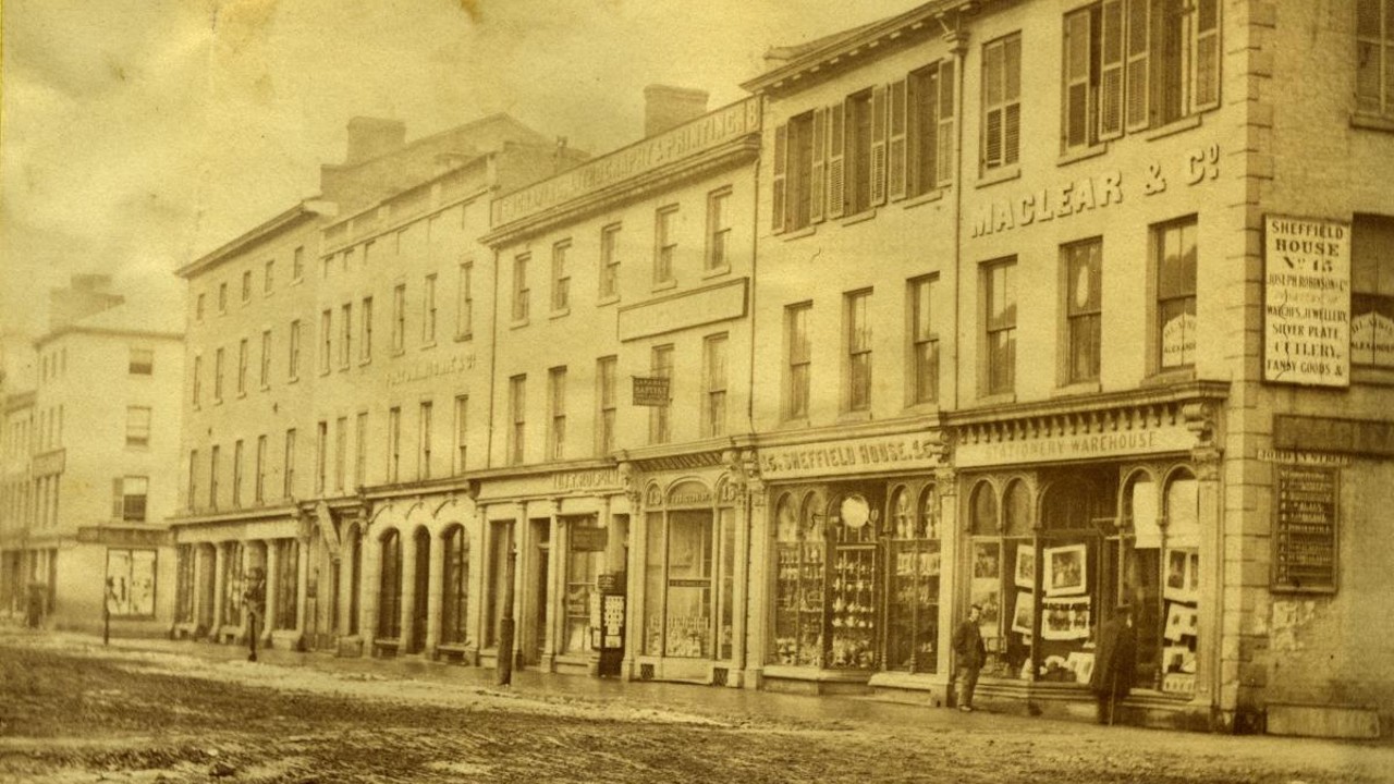 An 1867 photograph of King Street East
