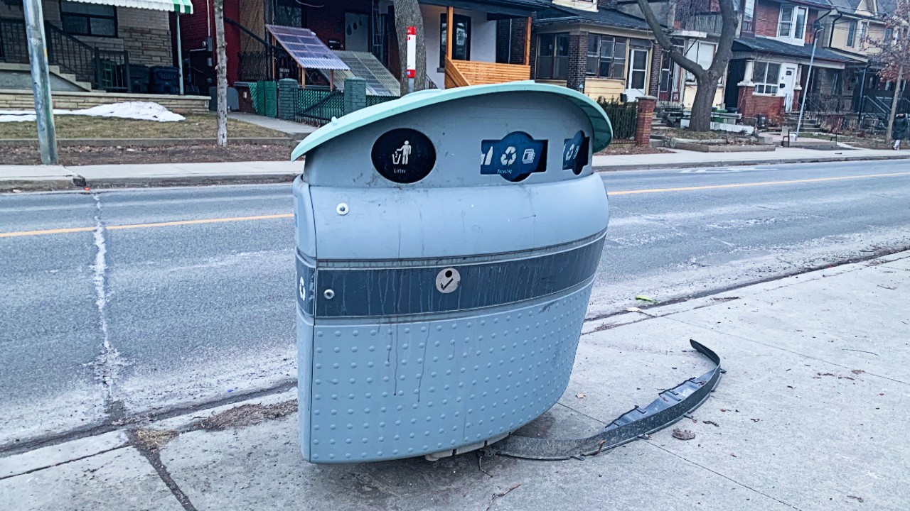 An image of a Toronto trash bin
