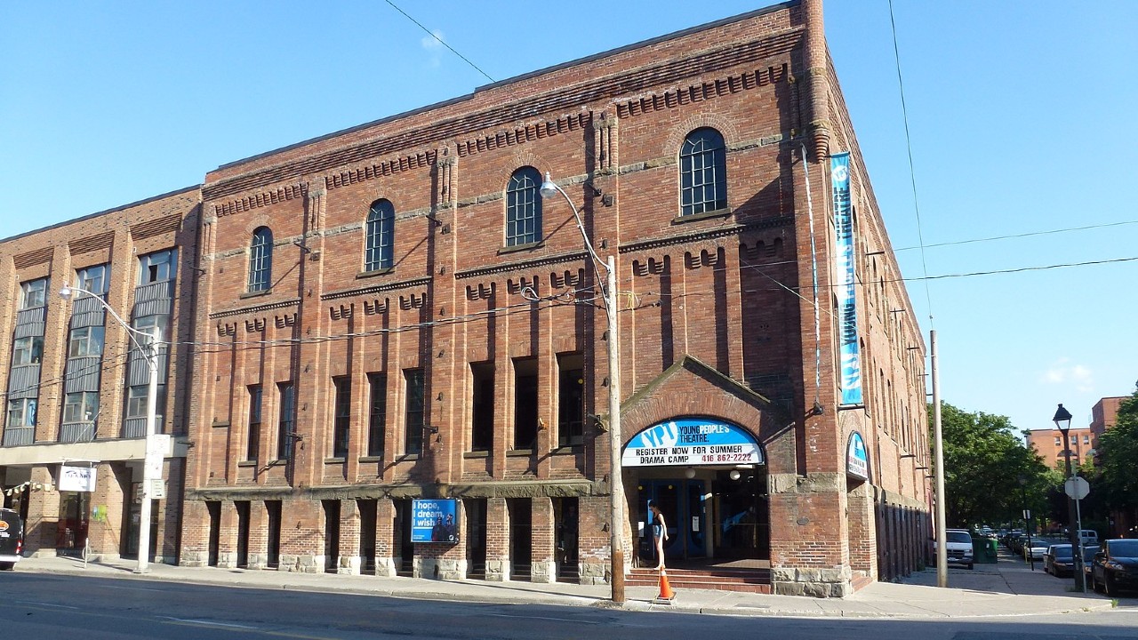A photo of the facade of Young People’s Theatre in Toronto